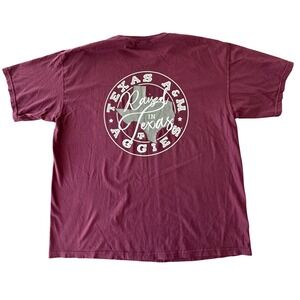 Texas A&M Aggies Graphic Tee Mens 2XL Maroon College Vintage Collegiate Tailgate